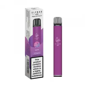 Grape Elf Bar 600 Pod Kit